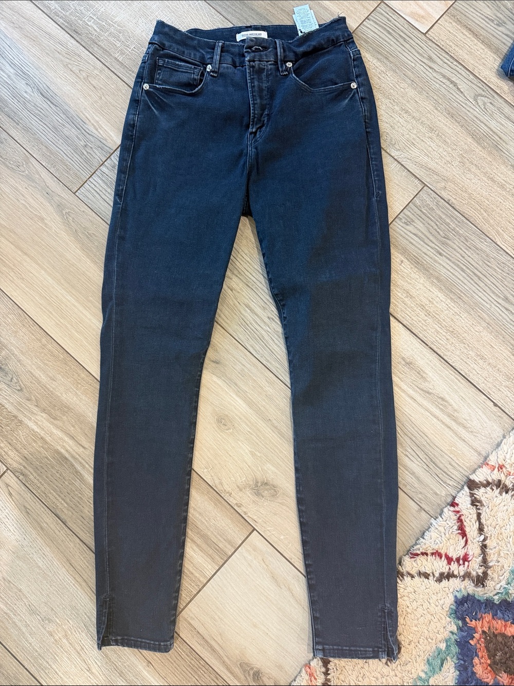 Good American dark wash High-Rise Skinny Jeans